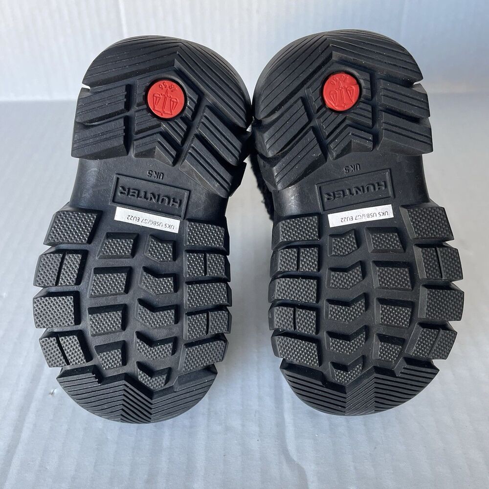 Hunter Kids Black Fleece-Lined Boots - Picture 11 of 12